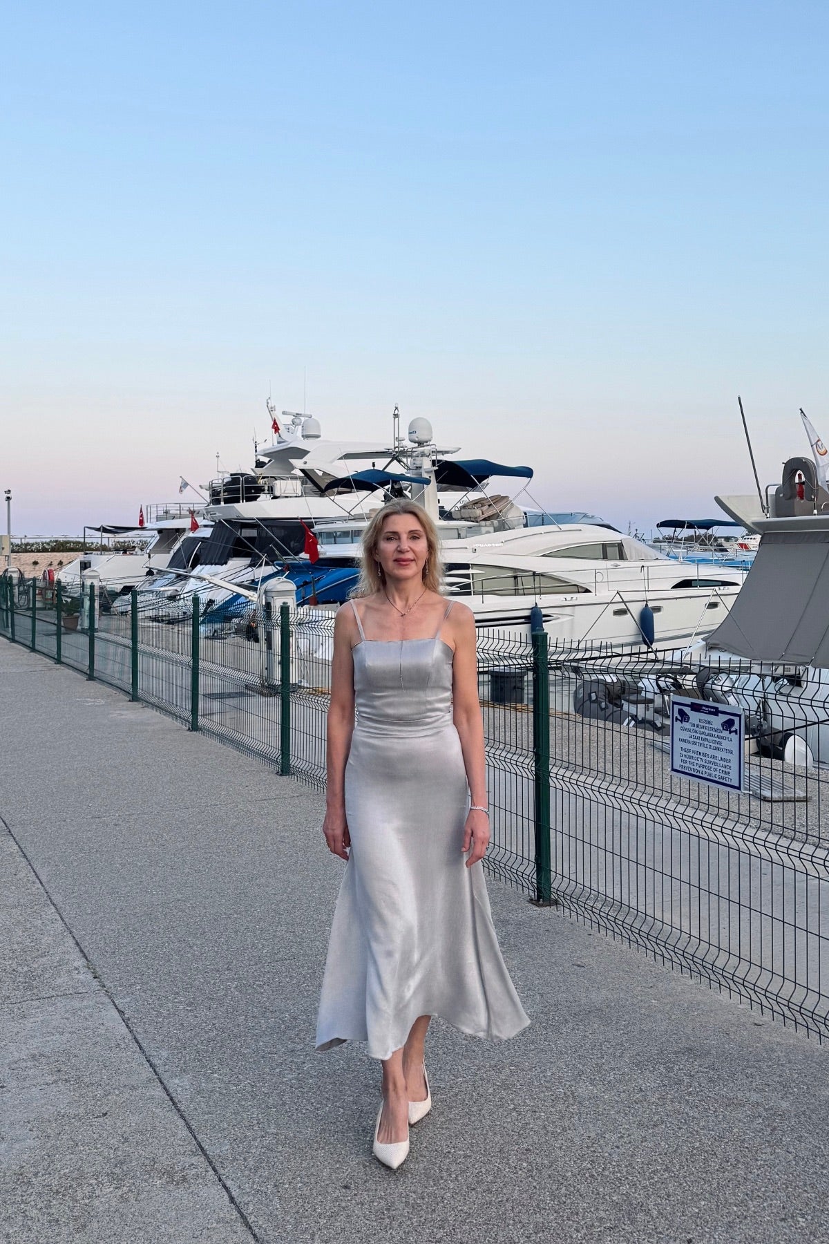 Gümüş Işıltılı Bambu Etek