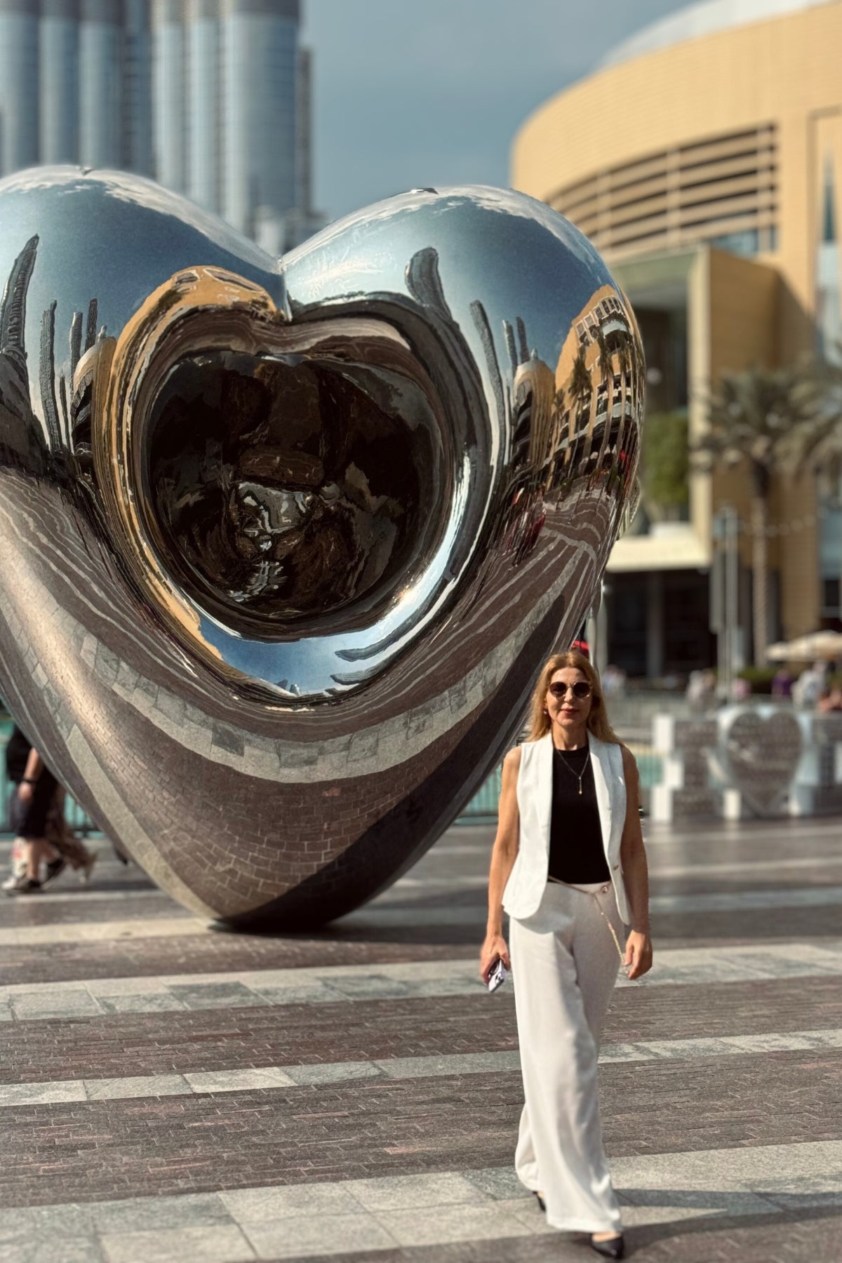 Marco Crepe Yüksek Bel Beyaz Pantolon