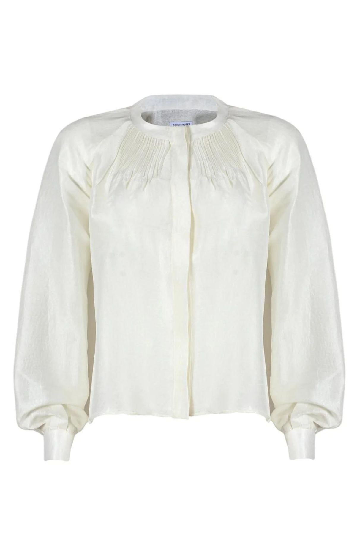 Büzgülü İpek Bluz