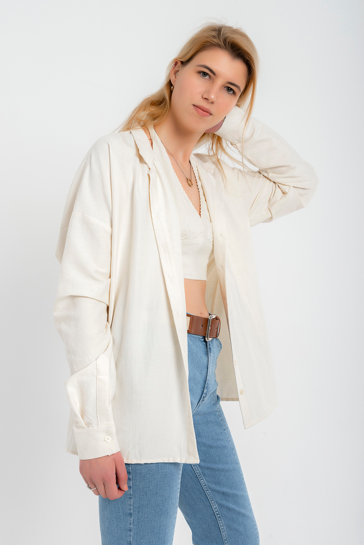 Frıday Jane Pamuk İpek Bluz