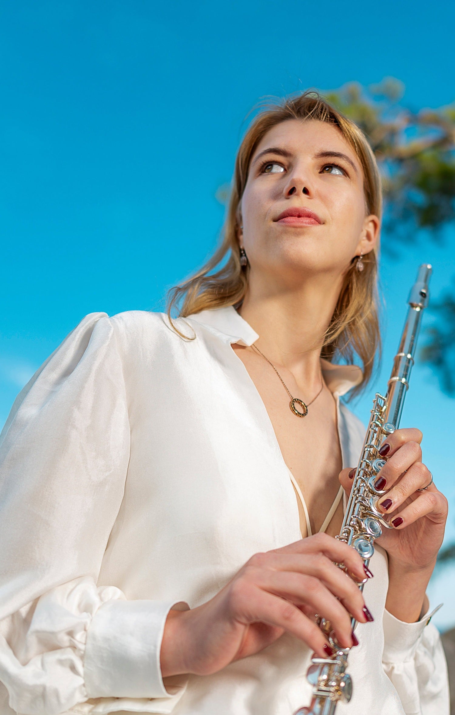 Musketeer Saf İpek Bluz