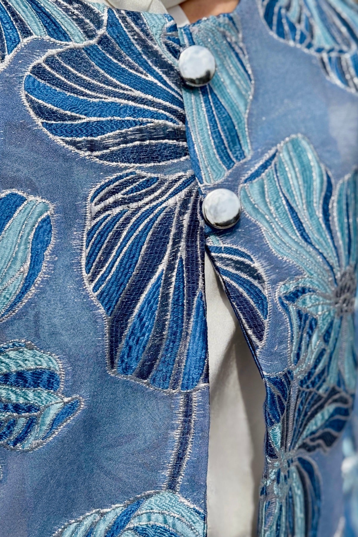 Kyoto Bloom Çiçek Nakışlı Ceket