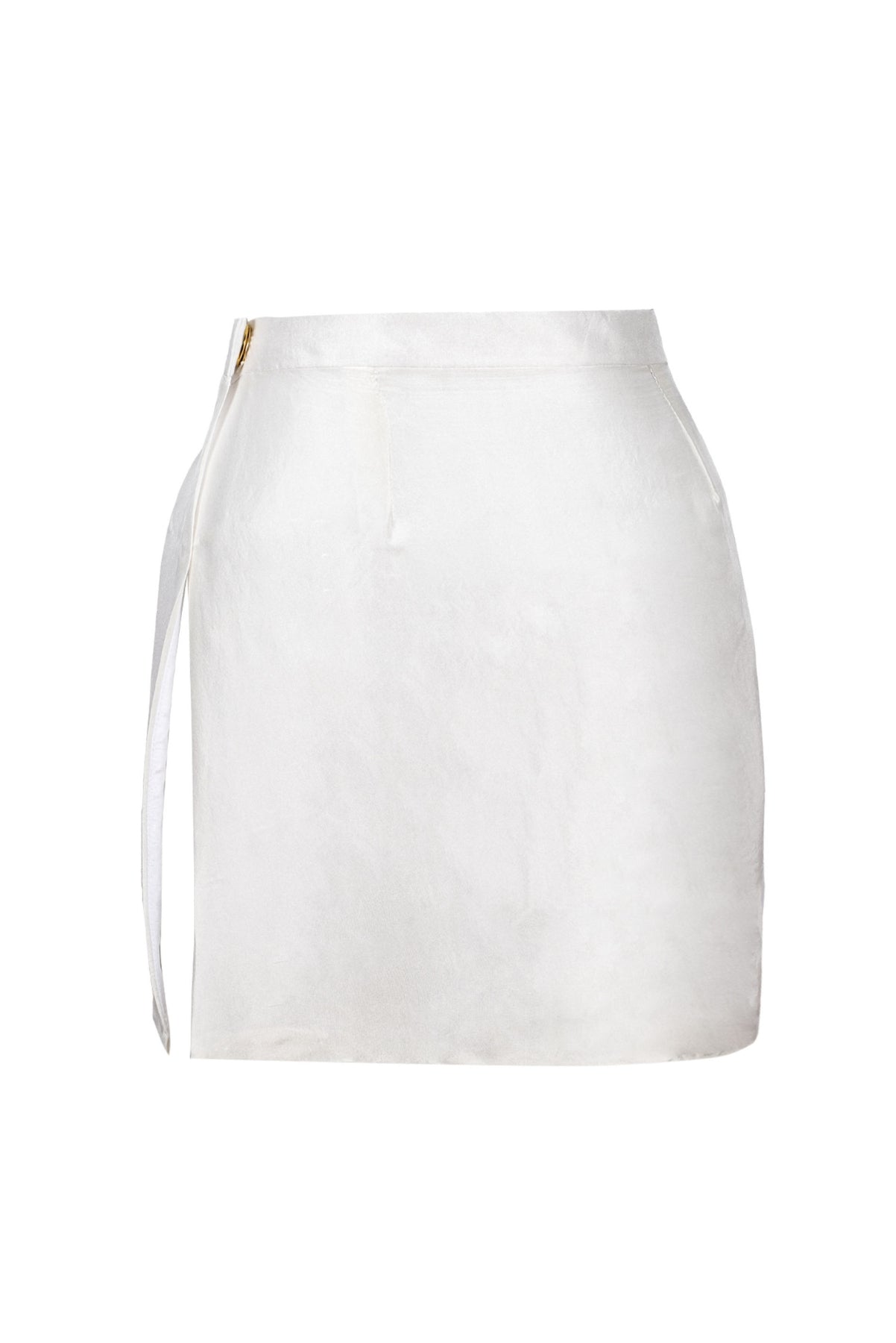 Saf İpek Yırtmaçlı Etek