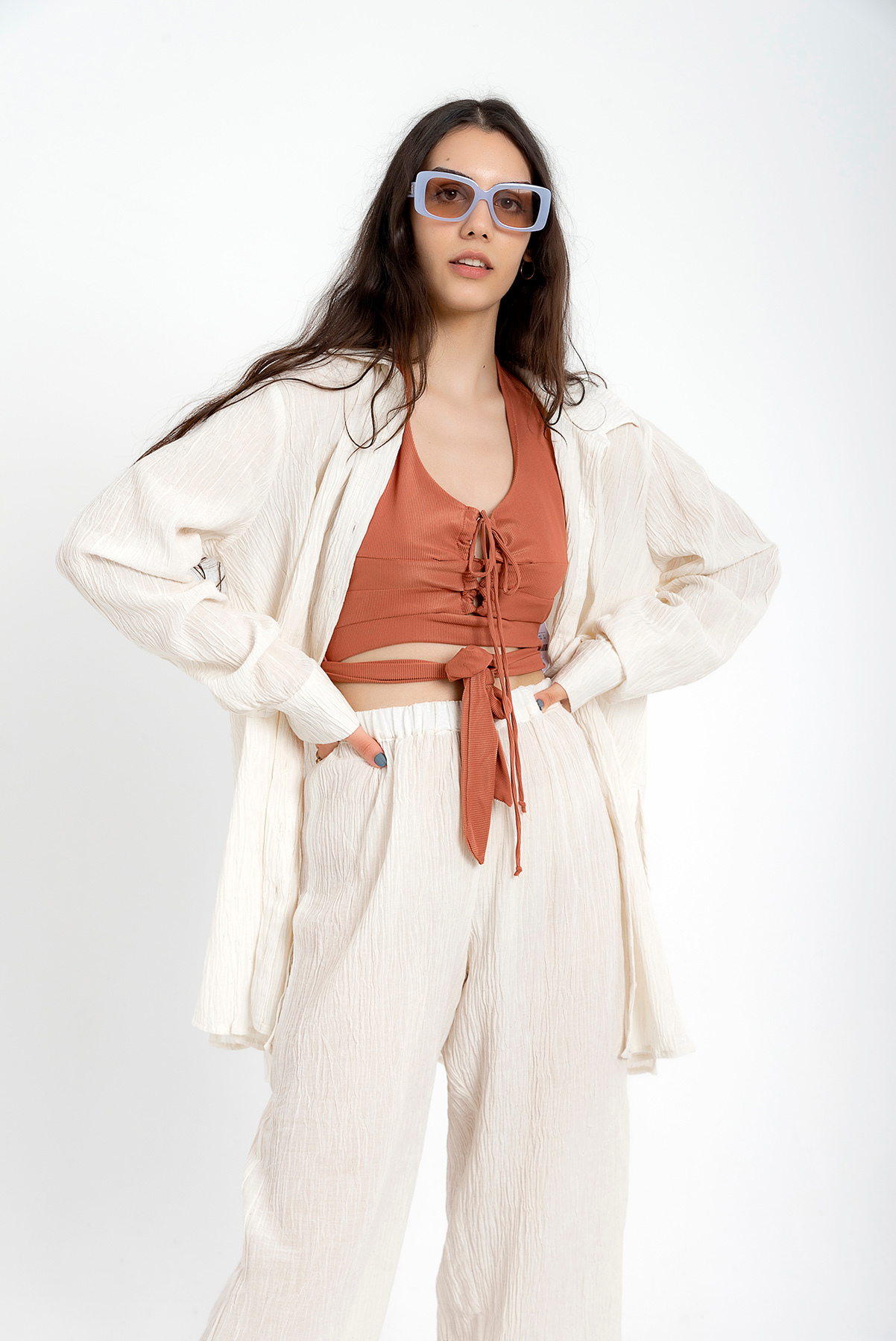 Kelebek İpek Pantolon