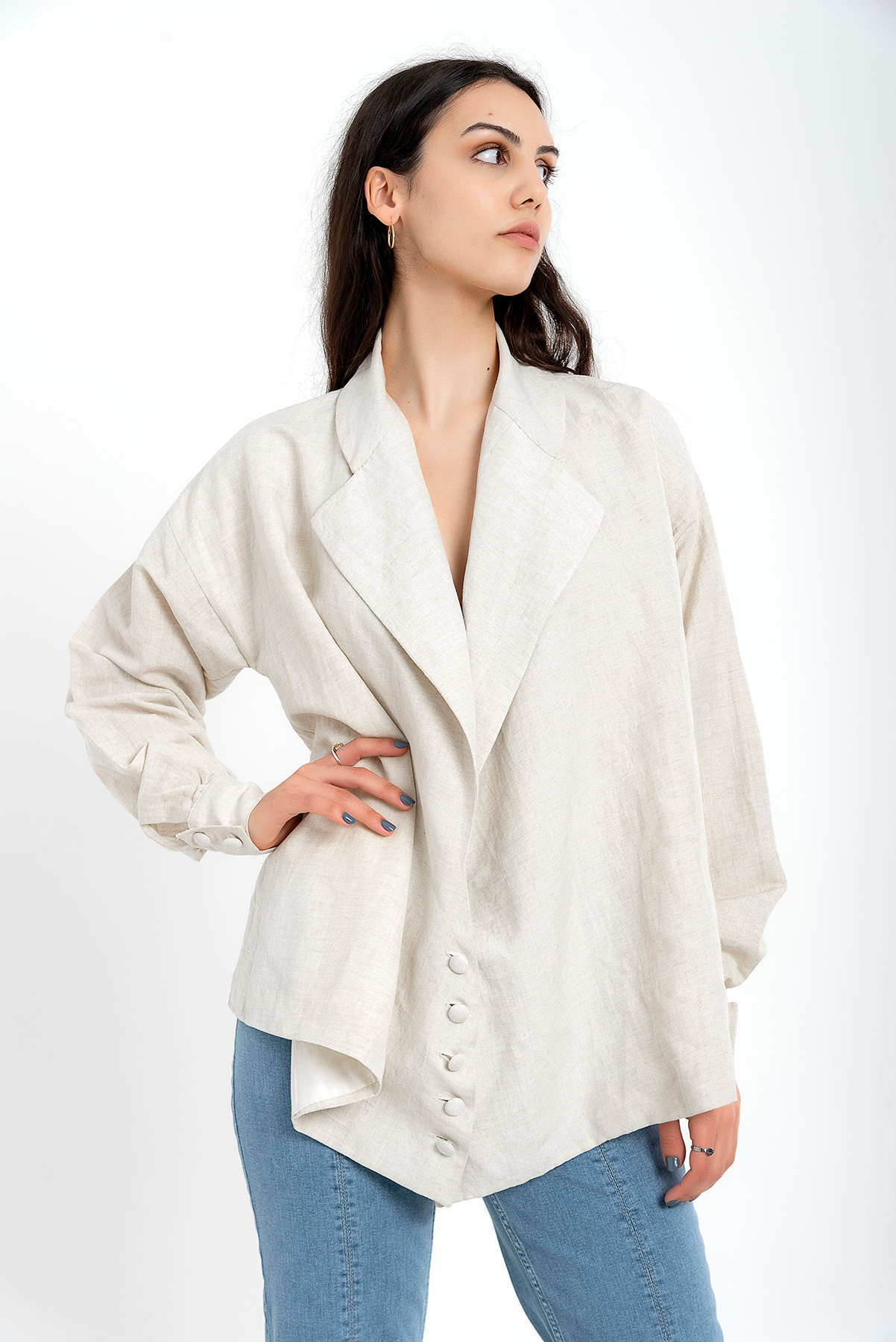 Avant Garde Keten İpek Ceket