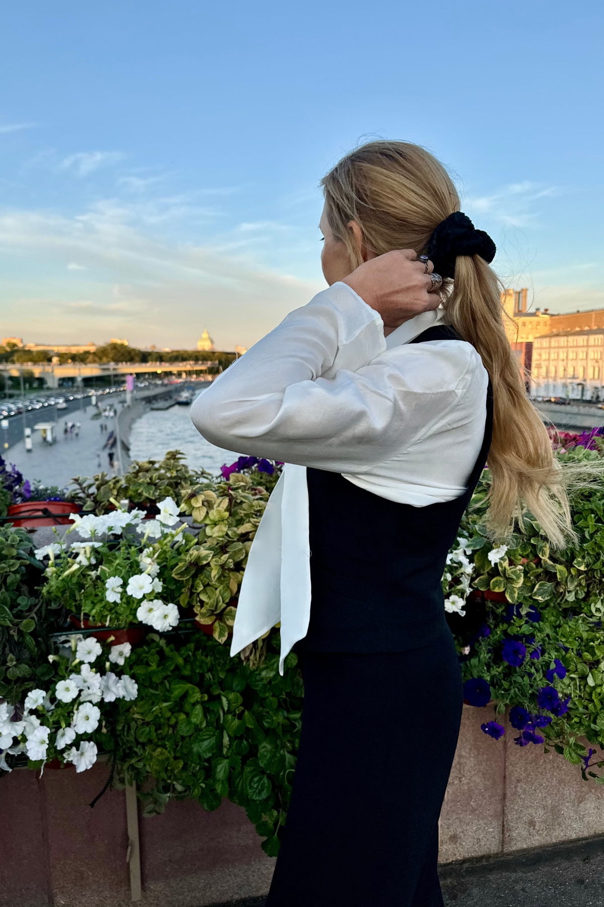 Mılano Siyah Keten Yelek