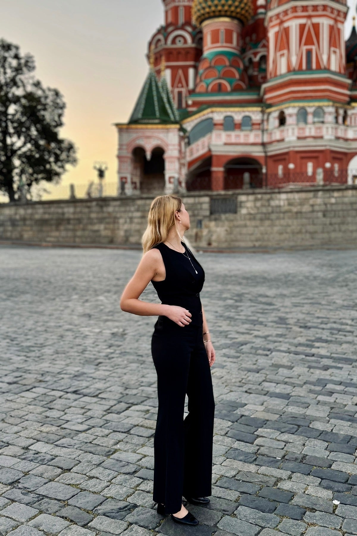 Mılano V Yaka Keten Yelek