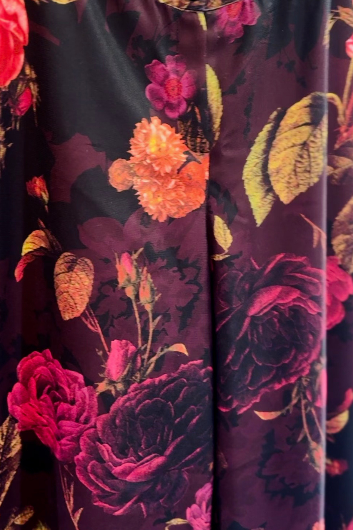 Nostalgıc Bloom Geniş Paça Krep Pantolon