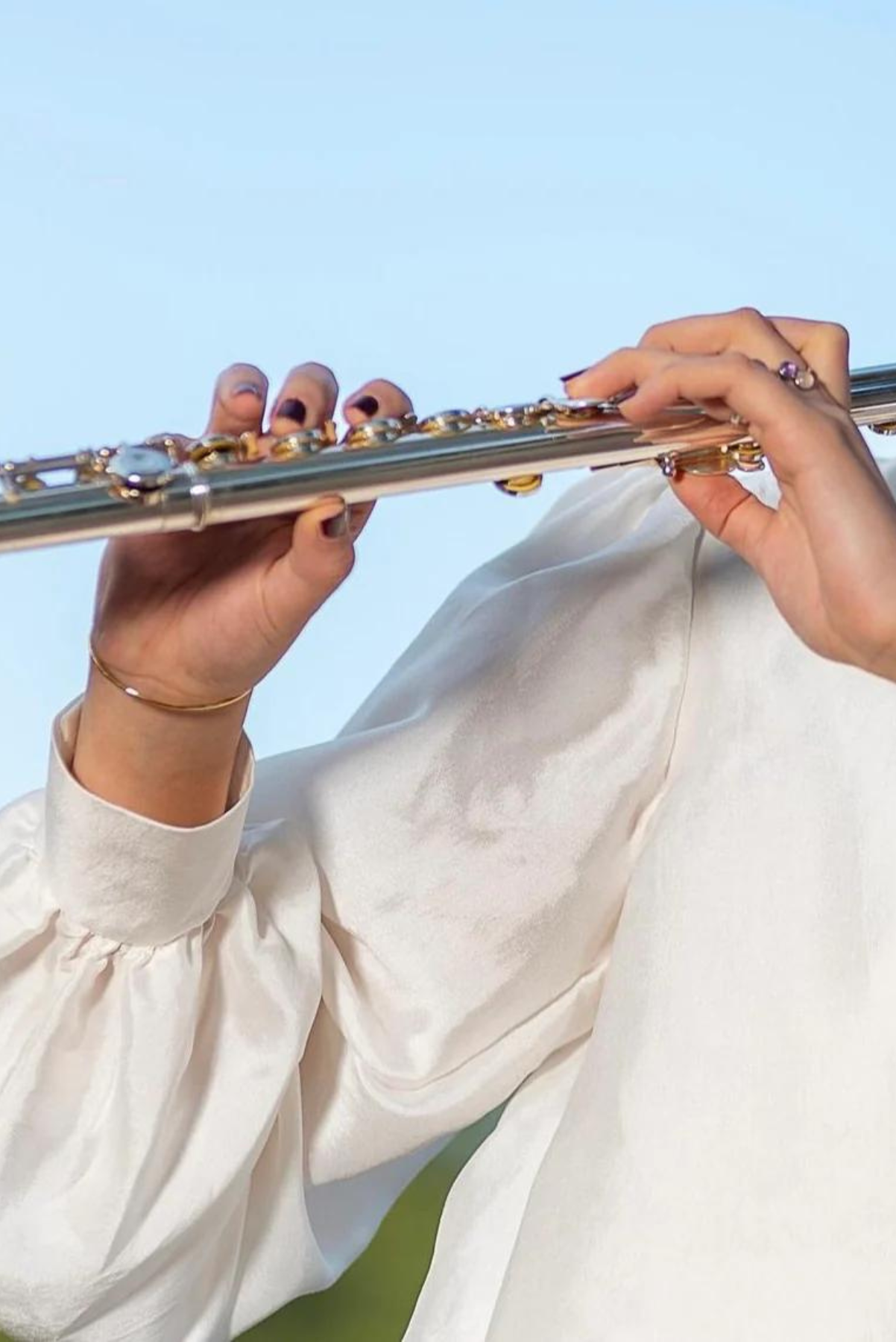 Musketeer Saf İpek Bluz